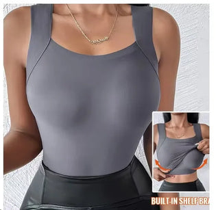 Sexy Sleeveless Tank Tops Women Casual Vest Crop Camisole Seamless Sports Underwear with Chest Pads Summer Female Bra Lingerie